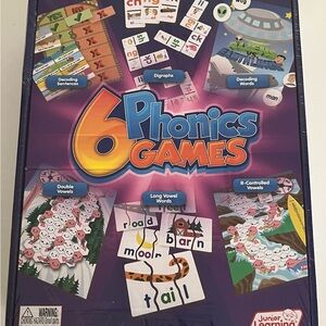 Junior Learning 6 Phonics Games Decoding Sentences Words Digraphs New Sealed